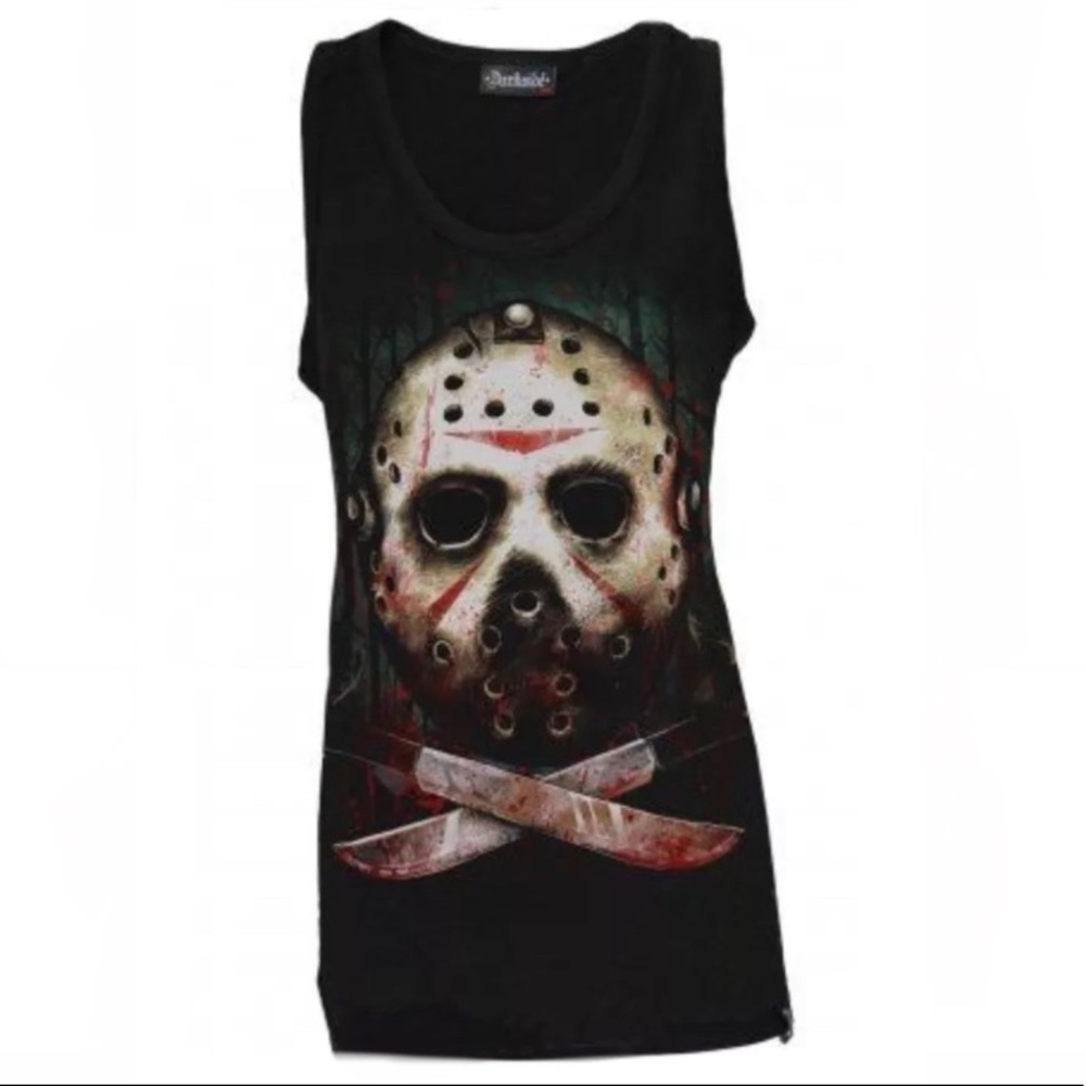 Darkside Jason Voorhees Women's Shirt Friday the 13th Horror Movie Tank Top